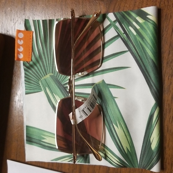 💕GARRETT LEIGHT💕 Crescent Sunglasses ~ Rose Gold Frame Pink Mirror Lenses NWT - Picture 8 of 12